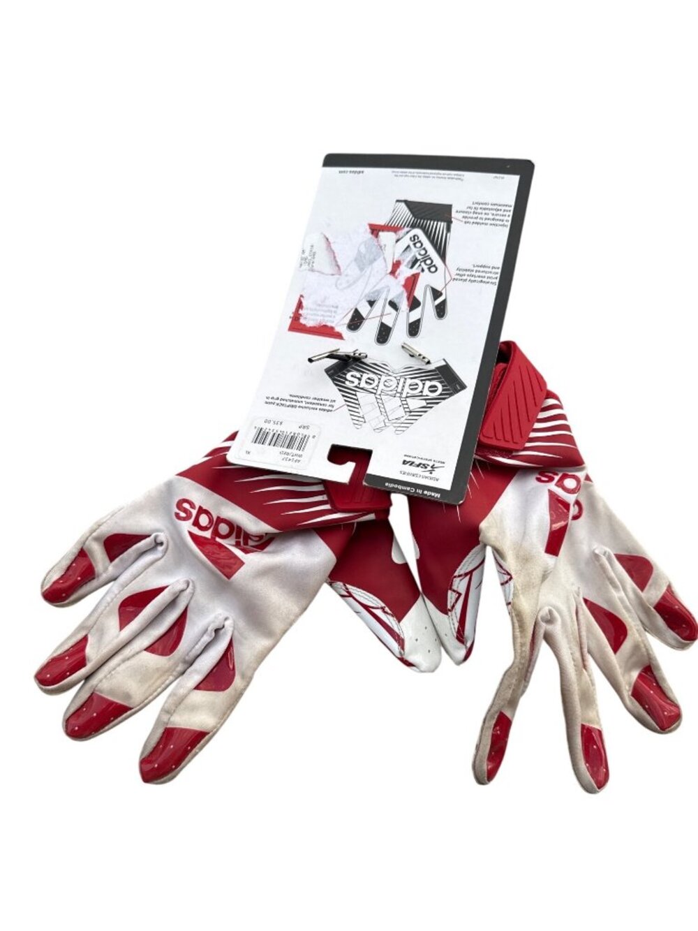 Adidas Filthy Quick 4.0 Size XL Football Gloves Grip Tack Ted White EUC